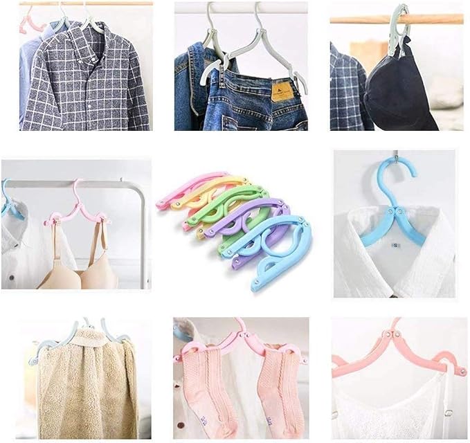 20 PCS Travel Hangers with 12 Pcs Clips - Image 3