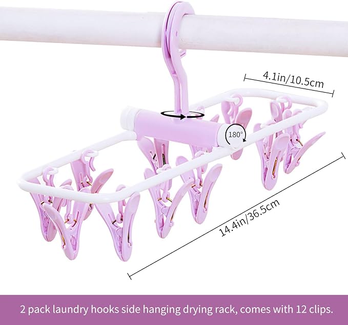 2 Pack Clothes Drying Rack, Laundry Drying Rack - Image 2