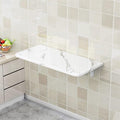 Laundry Folding Table Wall Mounted Marble Pattern Wall Table by YNLeMM