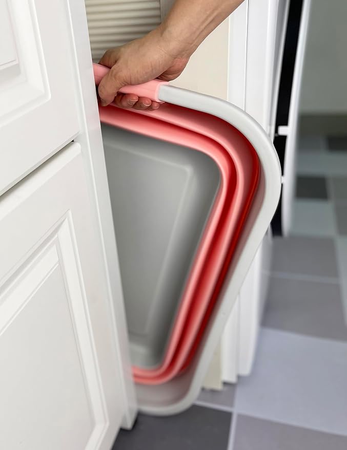 SAMMART 41L Collapsible Plastic Laundry Basket-Foldable Pop Up Storage - Image 4