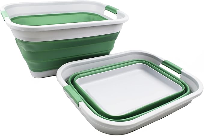 SAMMART 36L Collapsible Plastic Laundry Basket - Image 2