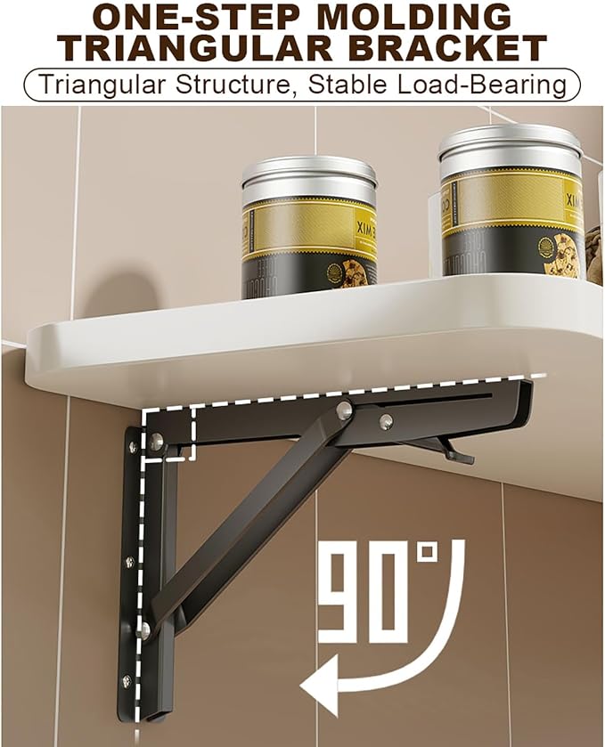 Wall Mounted Folding Table Desk Kitchen Dining Table Floating Foldable Table - Image 5