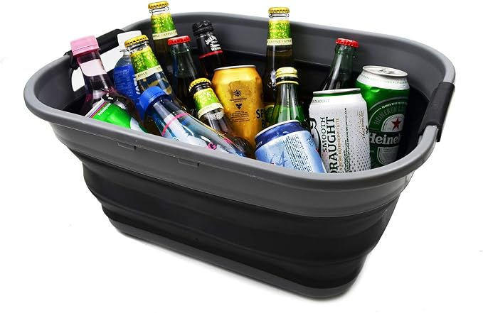 SAMMART 17.5L Collapsible/Foldable/Pop Up/Portable Washing Tub/Storage Basket - Image 7
