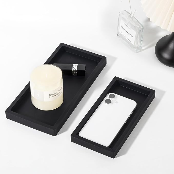 Small Silicone Bathroom Vanity Tray Rectangle Soap and Sponge Holder Kitchen - Image 5