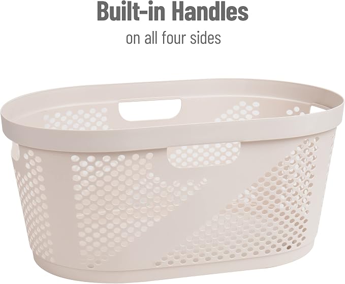 Mind Reader 40L Ventilated Laundry Baskets, Lightweight Clothes Hamper - Image 5
