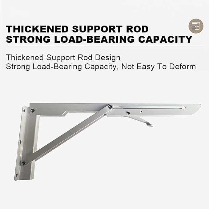 Folding Wall-Mounted Drop-Leaf Table Wall Mounted Folding Workbench Laundry - Image 7