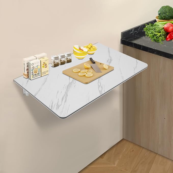 Wall Mounted Folding Table Floating Wall Desk - Image 7