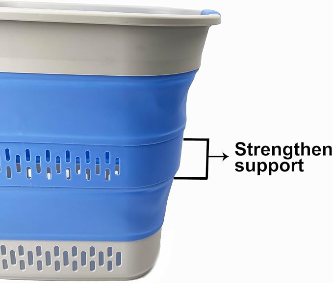 SAMMART 40L Collapsible Plastic Laundry Basket-Portable Pop Up Storage - Image 3