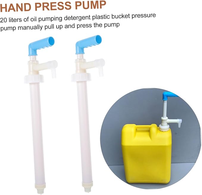 2pcs Chemical Bucket Liquid Dispenser Hand Press Pump - Image 7