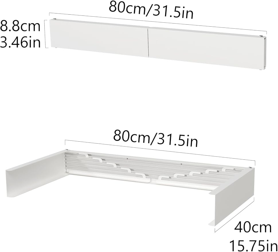 JOOM Laundry Drying Rack Collapsible, Wall Mounted Clothes Drying Rack - Image 3
