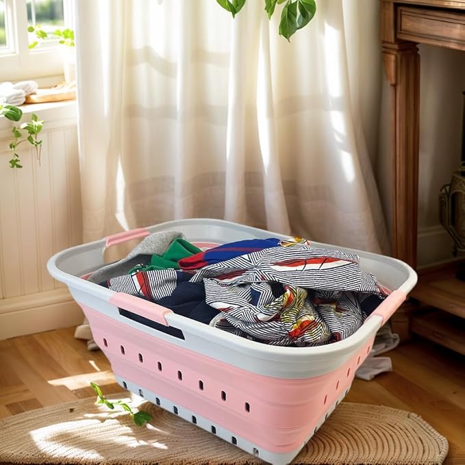 SAMMART 42L Collapsible Plastic Laundry Basket - Image 8
