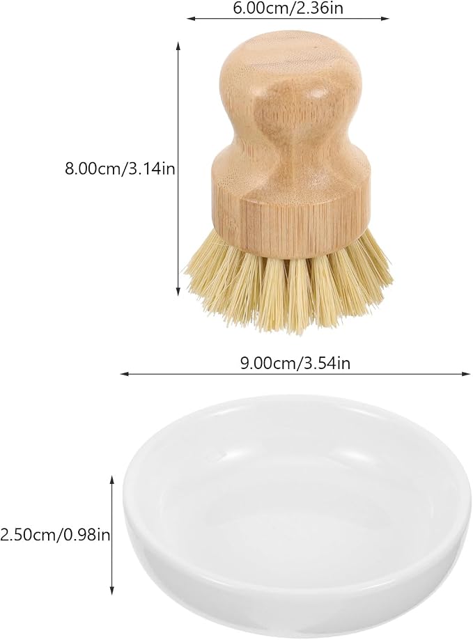 VILLCASE Kitchen Dish Scrub Brush Set - Image 2