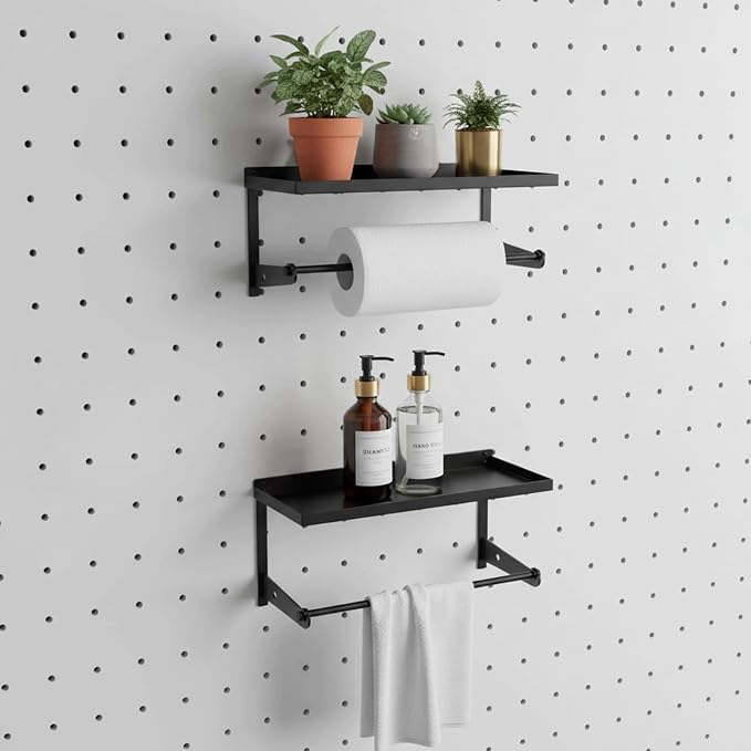 2 Pack Paper Towel Holder for Pegboard, Pegboard Paper Towel Holder by WelcometoAXYCXINBrand