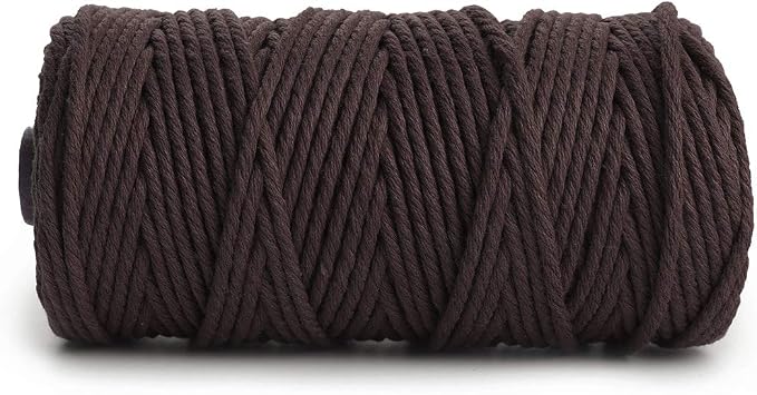 HAPYLY Macrame Cord Natual Macrame Cotton Cord DIY Craft Cord Spool Twine - Image 2