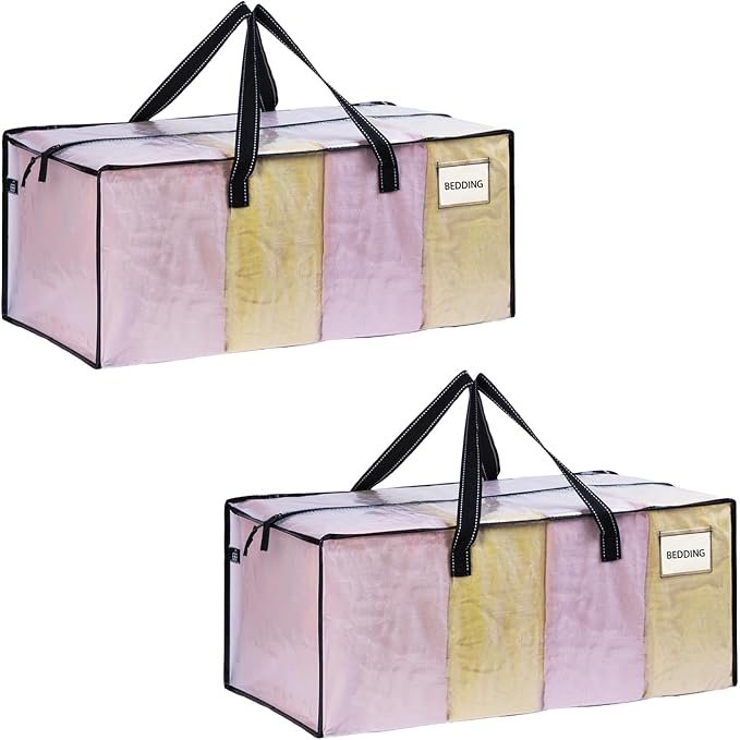 VENO 2 Pack Heavy Duty Moving Bags, Christmas Storage Bins by Veno