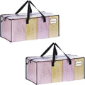 VENO 2 Pack Heavy Duty Moving Bags, Christmas Storage Bins by Veno