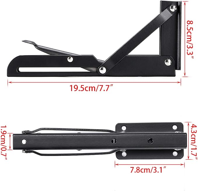 Sumnacon Sturdy Folding Shelf Brackets - Image 3