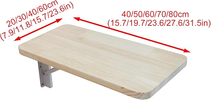 SARKEY Wall Mounted Folding Table, Folding Wall Mounted Workbench Drop Leaf - Image 7