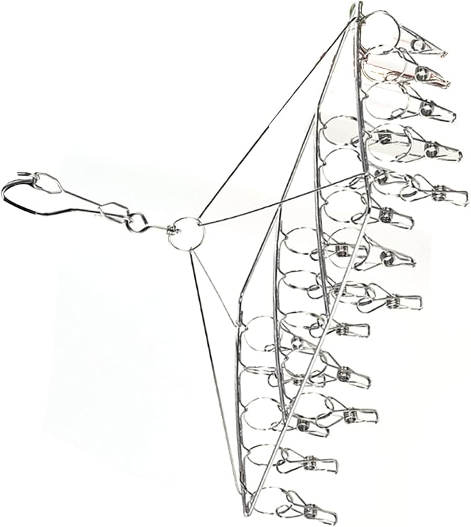 Stainless Steel Multi Clamp/Holder Clothes Drying Hanger - Image 4