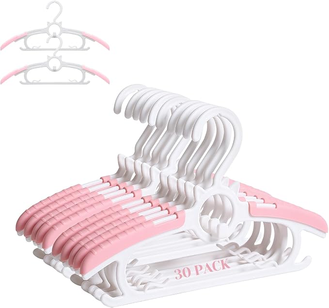 JSF Baby Hangers, 30 Pack Baby Clothes Hangers by JSF
