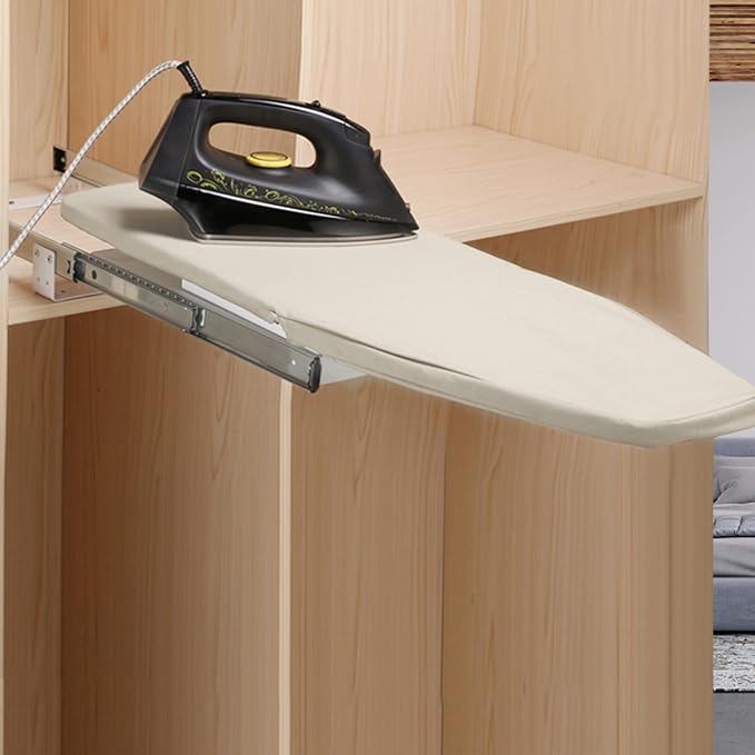 Retractable Ironing Board with Cotton Fabric Cover, 32 x 12 inch Ironing - Image 2