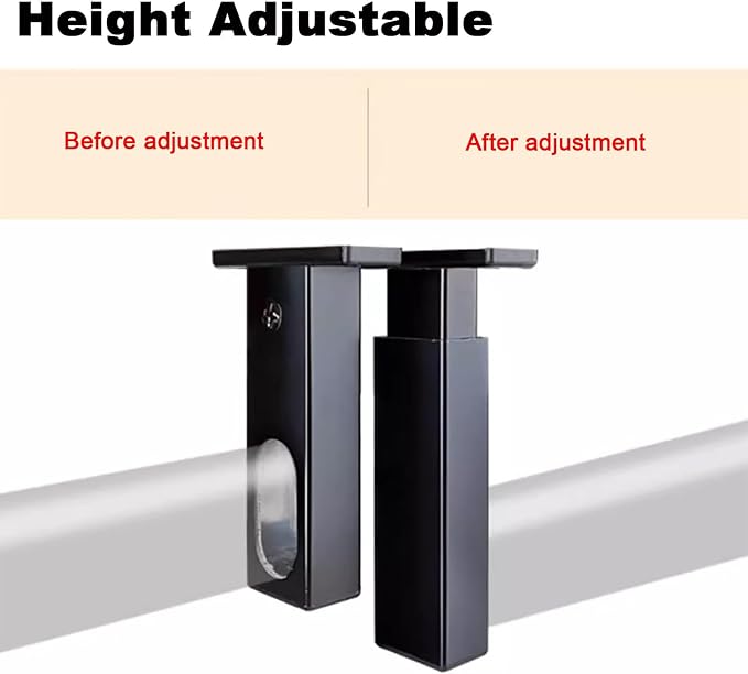 ZIMGOD Closet Rod Portable Closet Rod Bracket - Image 5