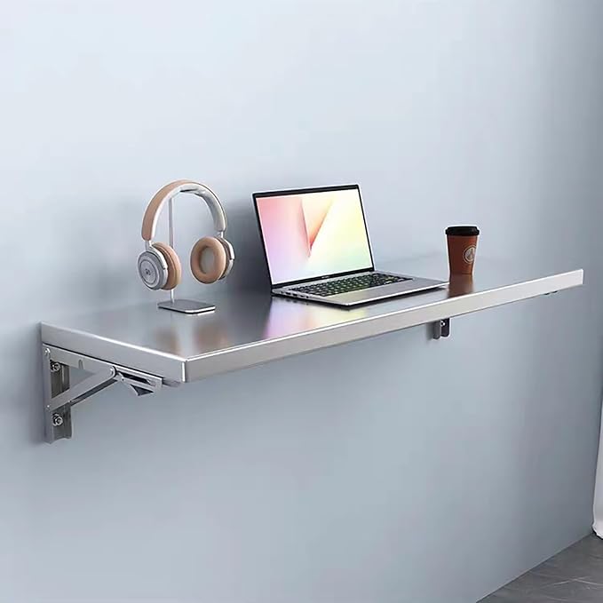 304 Stainless Steel Wall-Mounted Folding Table, Laundry Fold Down Table - Image 3
