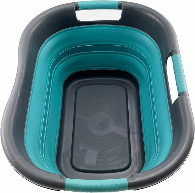 SAMMART 30L Collapsible Plastic Laundry Basket by SAMMART