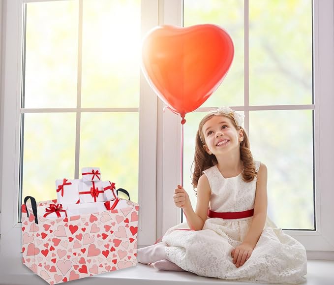 Sanjiaofeng Rectangular Valentine's Day Basket Love Storage Bins, Girls Storage - Image 3