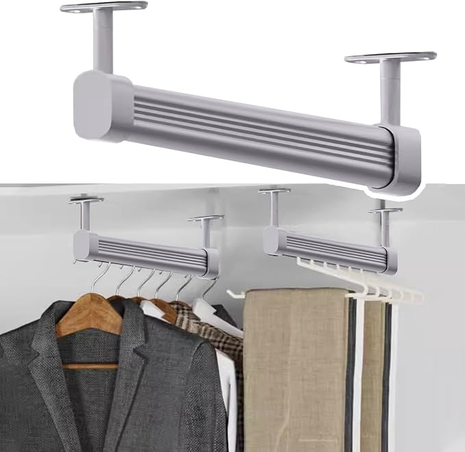 Heavy Duty Closet Rod Holder by Unknown