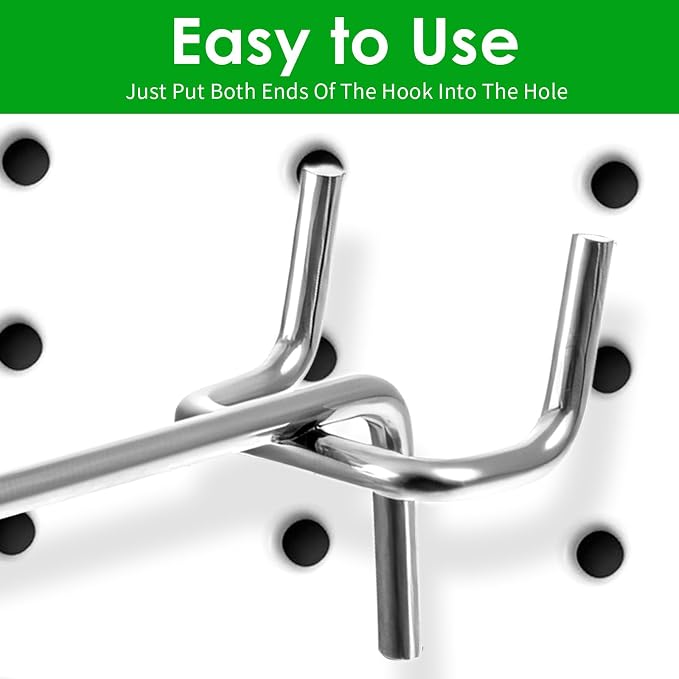 120pcs Pegboard Accessories Organizer Kit Peg Board Hooks Assortment - Image 3