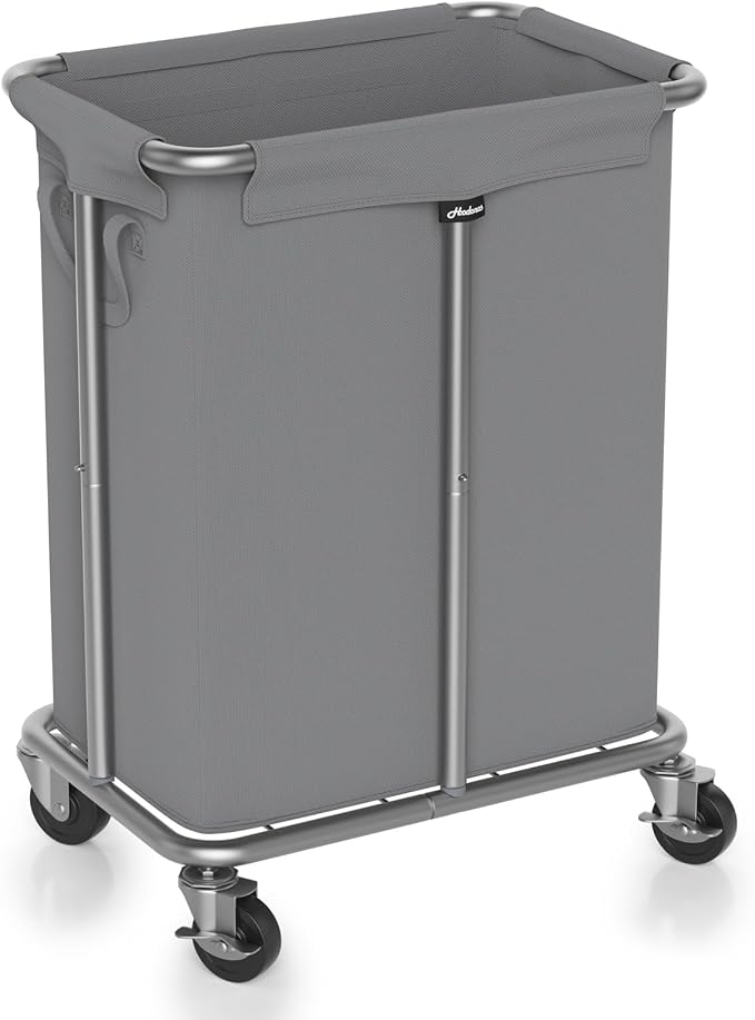 Laundry Basket with Wheels, Rolling Laundry Hamper, 46 Gallons, Removable and - Image 8