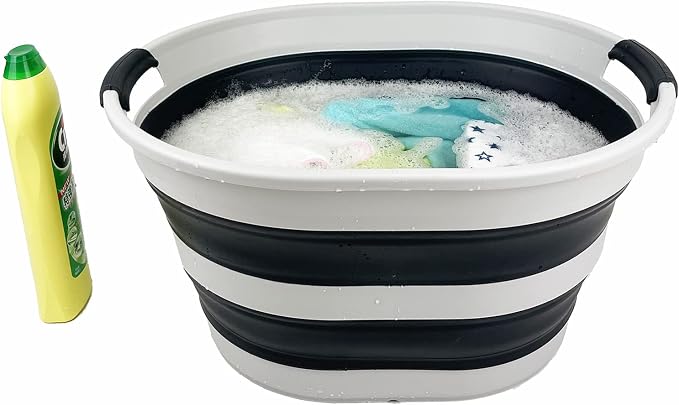 SAMMART 23L Collapsible Plastic Laundry Basket - Image 6