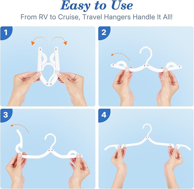 HOUSE DAY Travel Hangers, Portable Folding Hangers - Image 5