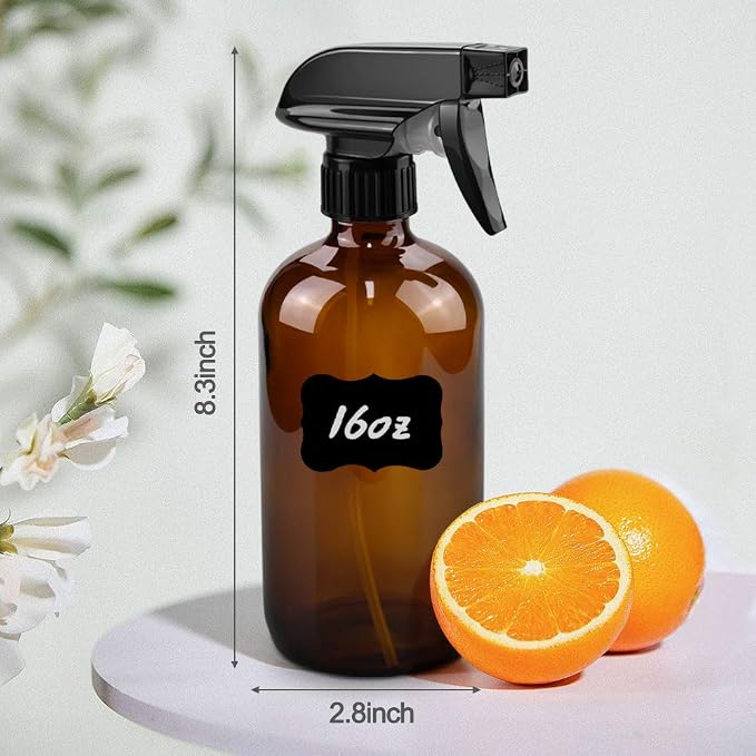 Glass Spray Bottles, 16oz Amber Glass Spray Bottles - Image 6