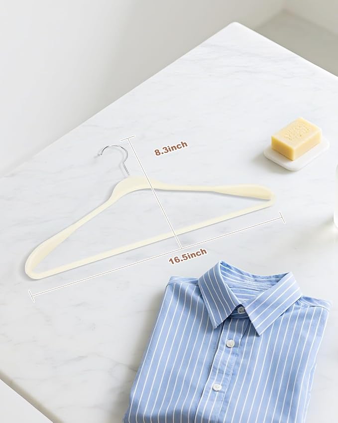 10 Pack Sweater Hangers No Shoulder Bump - Image 7