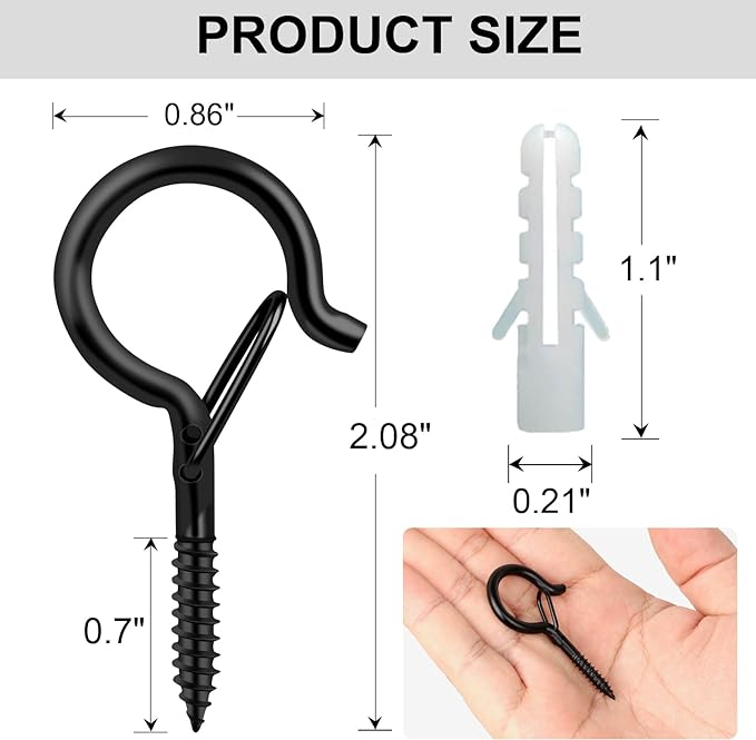 Q Hangers 25 PCS Screw-in Hooks - Image 6