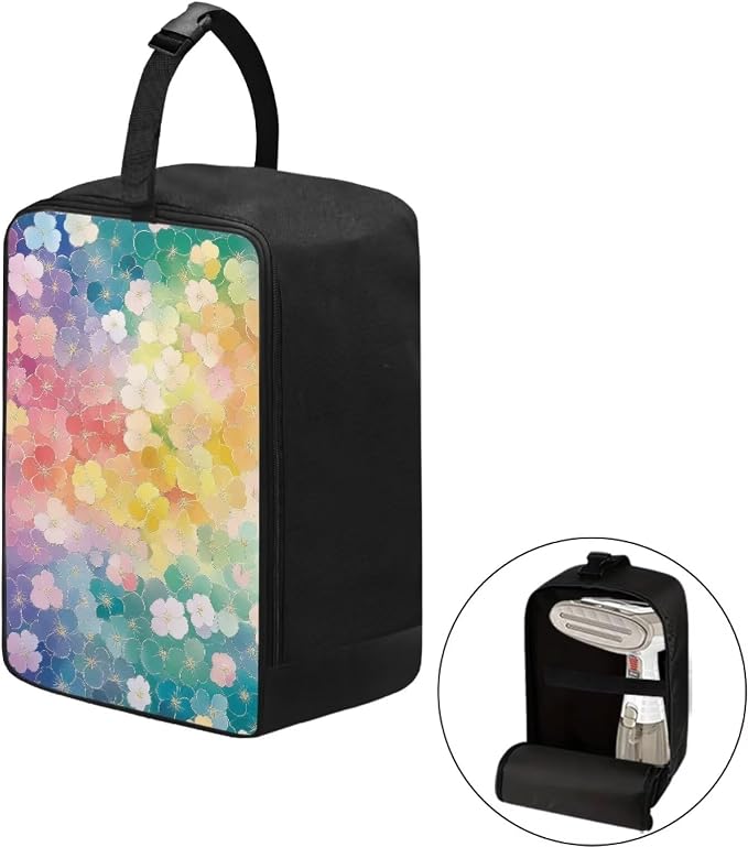 Universal Steamer Case Watercolor Daisy Zippered Protective Pouch - Image 2
