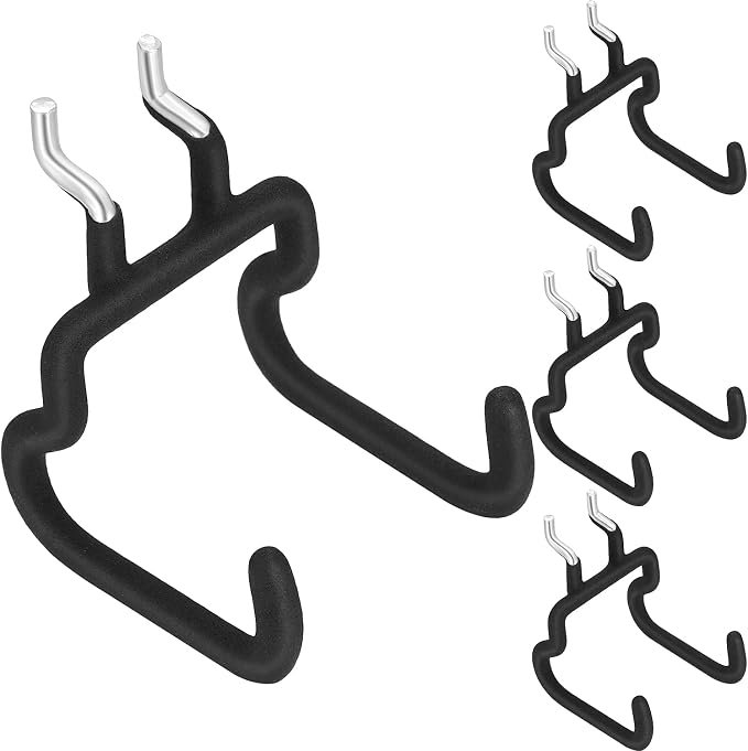 Hotop 4 Pieces Pegboard Hooks Pegboard Drill Holder Peg Board Hooks by HOTOP