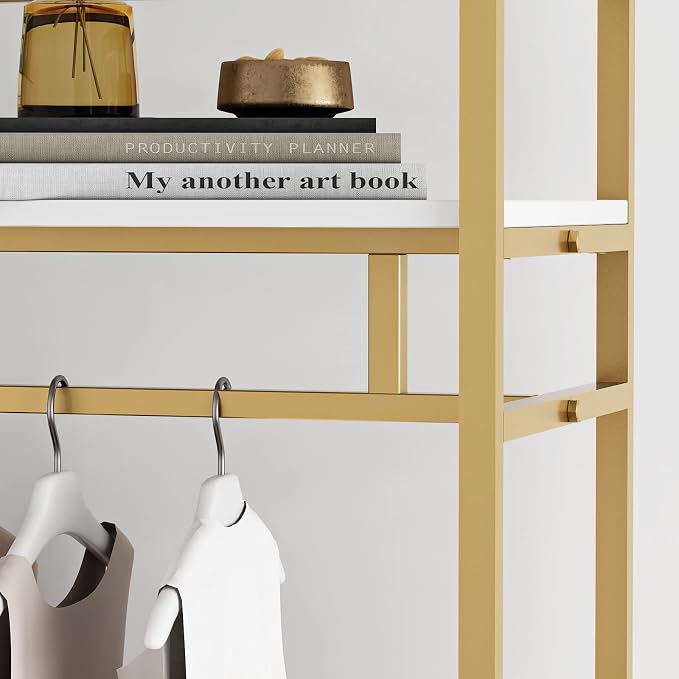 Heavy Duty Gold Clothing Rack - Image 6