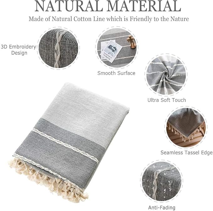 Pahajim Striped Tablecloth Rectangle - Image 2