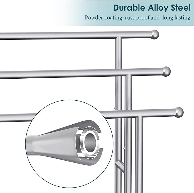 40" Tall Freestanding Towel Racks - Image 6