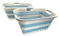 SAMMART 41L Collapsible 3 Handled Plastic Laundry Basket by SAMMART