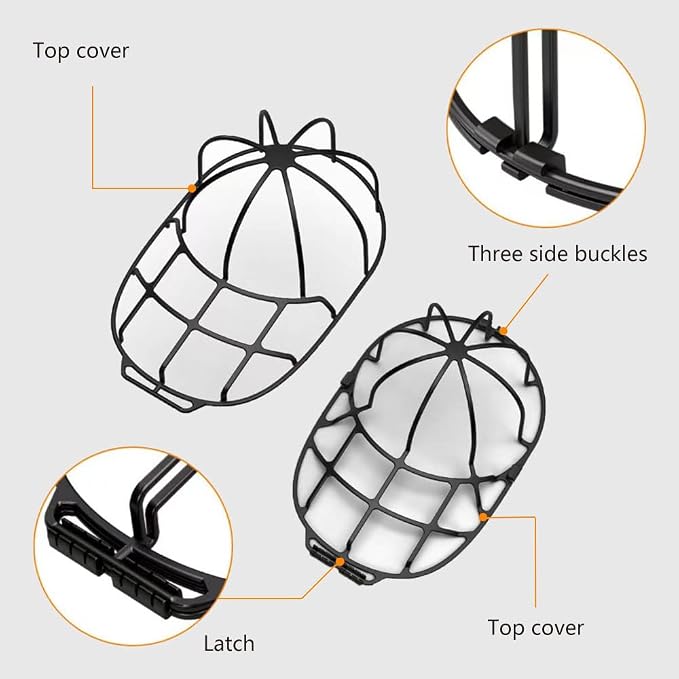 Hat Washer for Washing Machine，Baseball cap cleaning protector and baseball - Image 4