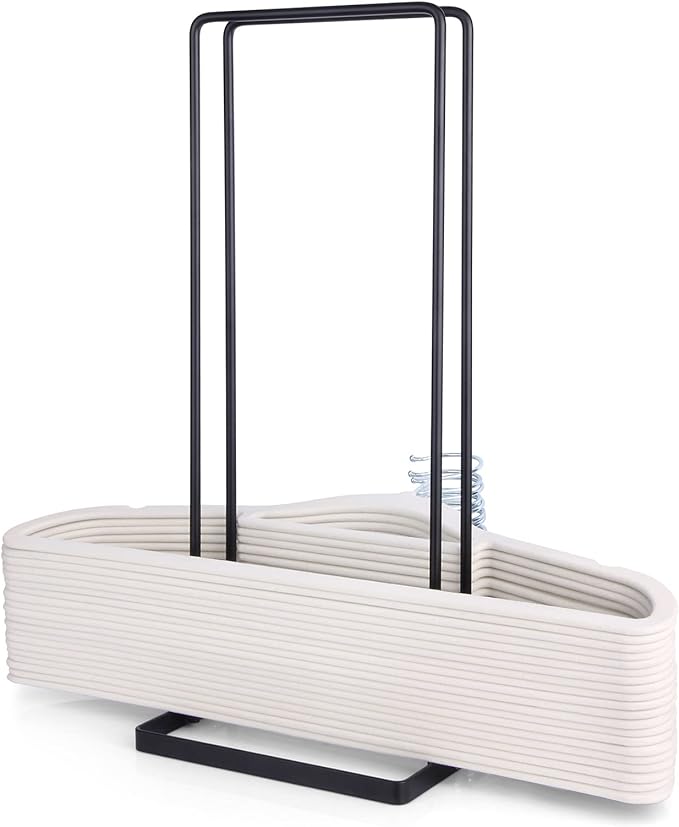 Hanger Organizer Stacker, Storage Rack Holds up to 58 Velvet Hangers by YUBOUR