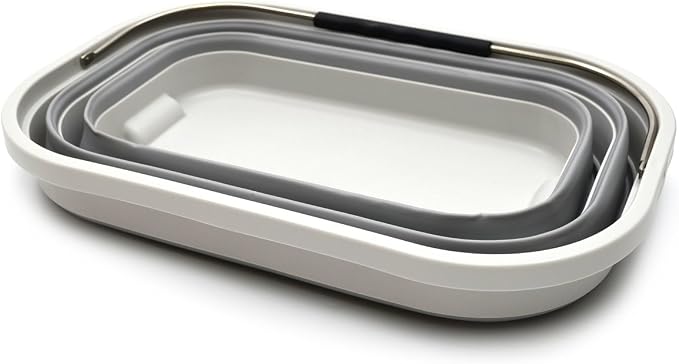SAMMART 20.8L Collapsible Rectangular Handy Basket/Bucket, Foldable Mop Bucket - Image 2