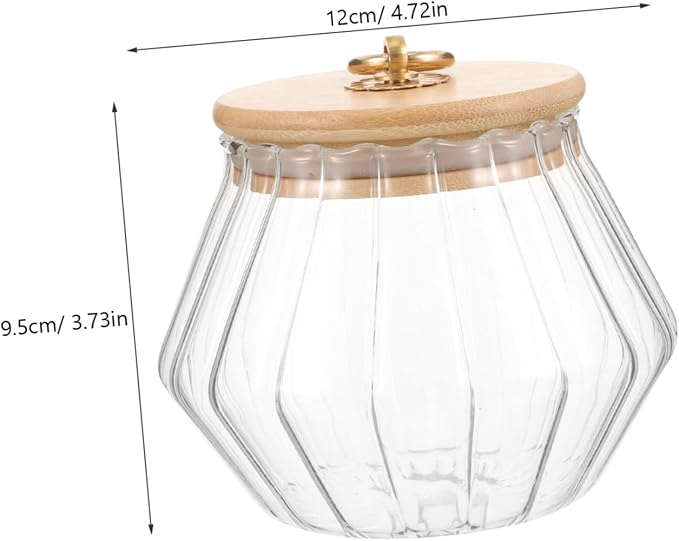 Storage Canister for Laundry Powder Refillable Container Lid Stylish Glass and - Image 2