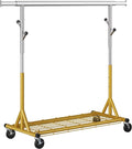 Rolling Clothes Rack Load 530lbs, Heavy Duty Garment Rack by Gewudraw