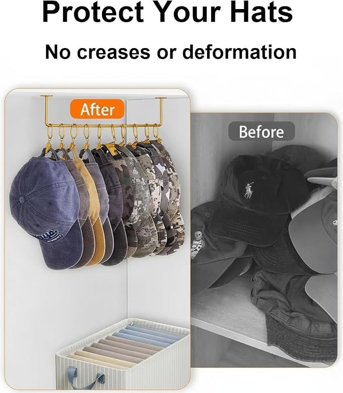 Viklluyr Hat Organizer for Baseball Caps Hat Rack - Image 6