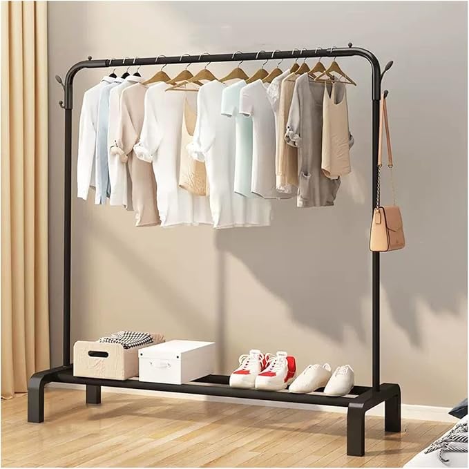 Standing Coat Stand Clothes Drying Rack Floor Balcony Home Clothesline Drying by Unknown